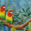 Eastern Rosella Art Diamond Painting