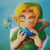 Link Playing The Ocarina Diamond Painting