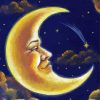 Moon Man Face Diamond Painting