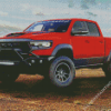 Red Dodge Ram Diamond Painting