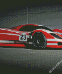 Red Porsche 917 Diamond Painting