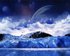 Wonderful Blue Landscape Diamond Painting