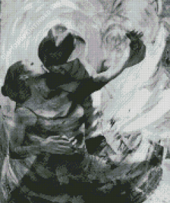 Abstract Black And White Couple Diamond Painting