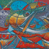 Abstract Brook Trout Diamond Painting