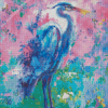 Abstract Heron Bird Diamond Painting