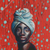 African Woman In Turban Diamond Paintings