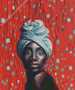African Woman In Turban Diamond Paintings