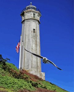 Alcatraz Island Lighthouse Diamond Painting