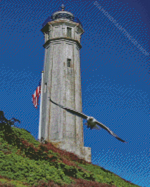 Alcatraz Island Lighthouse Diamond Painting