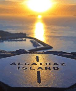 Alcatraz Island Sunset Diamond Painting