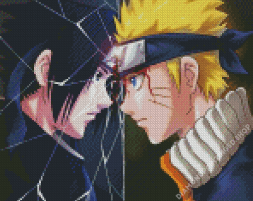 Anime Naruto Vs Sasuke Diamond Paintings