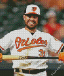 Baltimore Orioles Baseball Player Diamond Painting