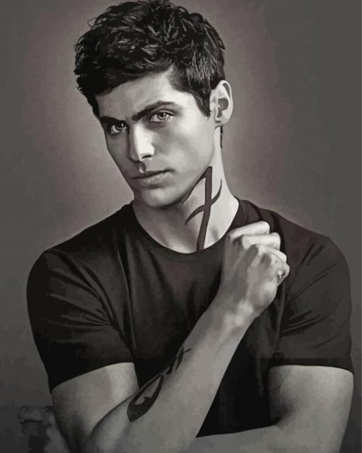 Black And White Alec Lightwood Diamond Painting