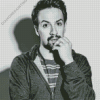 Black And White Lin Manuel Miranda Diamond Paintings