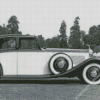 Black And White Vintage Rolls Royce Diamond Paintings