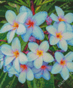 Blue Plumeria Diamond Paintings