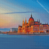 Budapest Evening Sunset View Diamond Painting