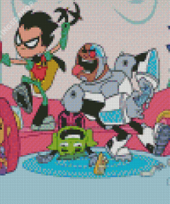 Cartoon Network Titans Diamond Painting