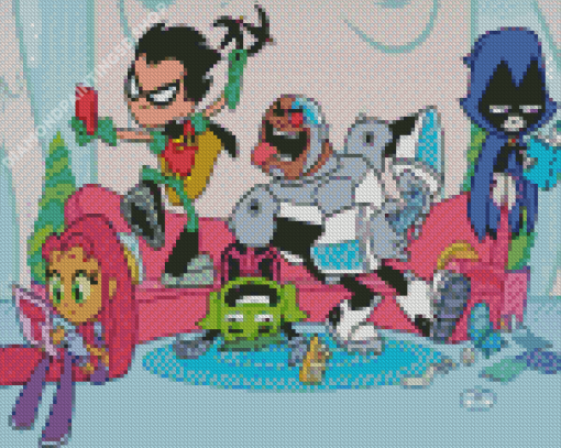 Cartoon Network Titans Diamond Painting