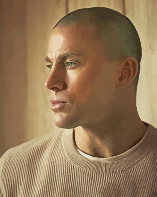 Channing Tatum Side Profile Diamond Painting