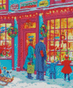 Christmas Toy Shop Diamond Paintings