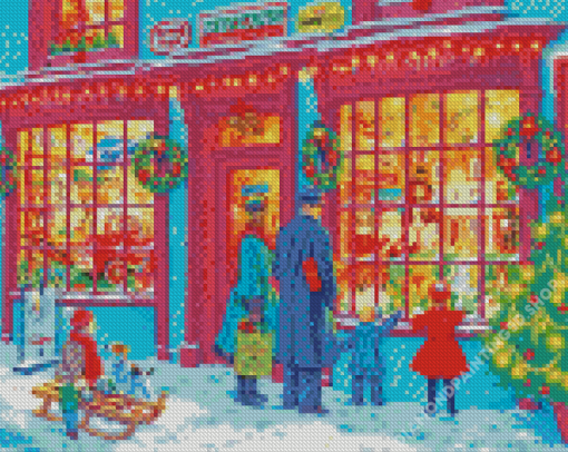 Christmas Toy Shop Diamond Paintings