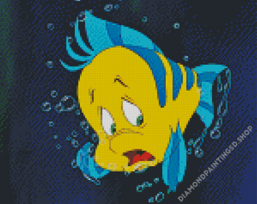 Disney Flounder Fish Diamond Painting