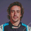 Fernando Alonso Racing Driver Diamond Paintings