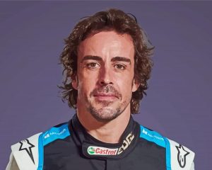 Fernando Alonso Racing Driver Diamond Painting