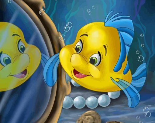 Flounder Disney Fish Diamond Painting