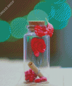 Flower In Bottle Art Diamond Paintings