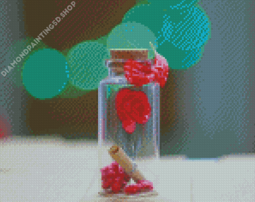 Flower In Bottle Art Diamond Paintings