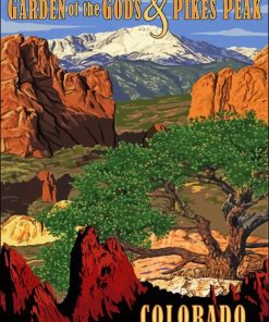 Garden Of The Gods Colorado Pikes Peak Diamond Painting