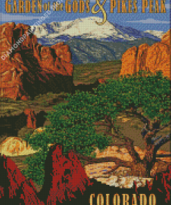 Garden Of The Gods Colorado Pikes Peak Diamond Painting