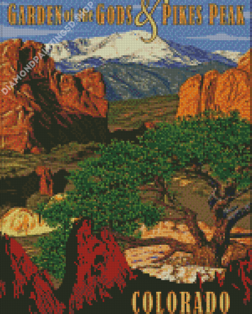 Garden Of The Gods Colorado Pikes Peak Diamond Painting