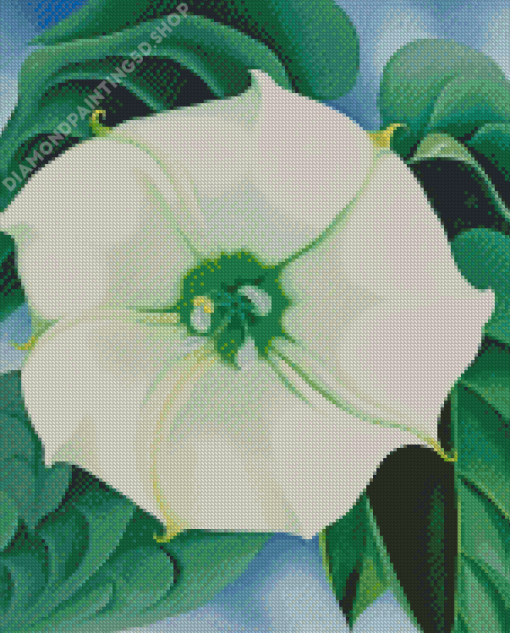 Green Flower Diamond Painting