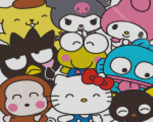 Hello Kitty Characters Diamond Painting