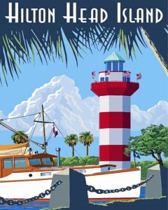 Hilton Head South Carolina Poster Diamond Painting