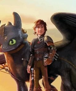 How To Train Your Dragon Hiccup And Toothless Diamond Painting