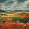 John Steuart Curry Wisconsin Landscape Diamond Painting