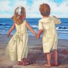 Little Couple On The Beach Diamond Painting