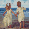 Little Couple On The Beach Diamond Painting