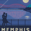 Memphis Tennessee Silhouette Diamond Painting