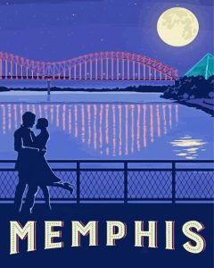 Memphis Tennessee Silhouette Diamond Painting