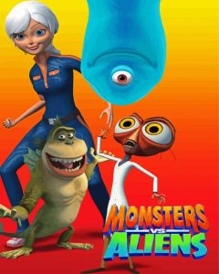 Monsters Vs Aliens Diamond Painting