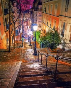 Montmartre Paris At Night Diamond Painting