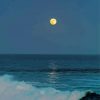 Moon Over Ocean Waves Diamond Painting