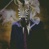 Mr. Zebra Smoking Diamond Paintings