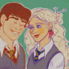 Luna Lovegood And Neville Longbottom Diamond Paintings