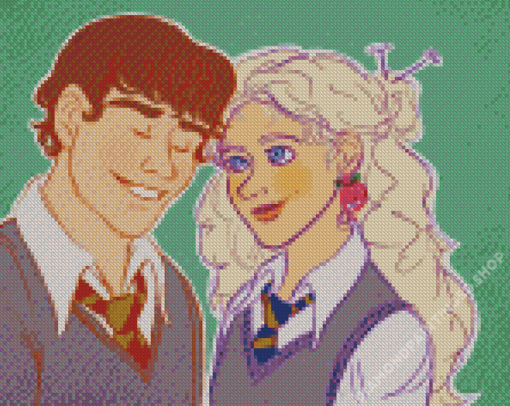 Luna Lovegood And Neville Longbottom Diamond Paintings